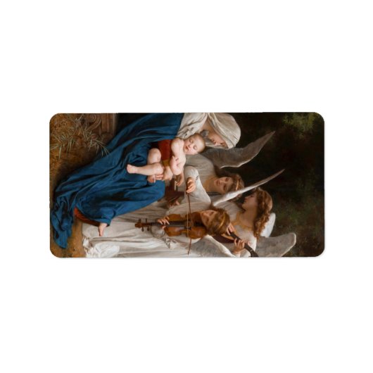 Étiquette Chanson des anges de William-Adolphe Bouguereau (Devant)