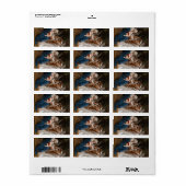 Étiquette Chanson des anges de William-Adolphe Bouguereau (Feuille entière)