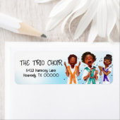 Étiquette Chanteur afro-américain (En situation)