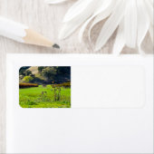 Étiquette Chardons du vignoble (En situation)