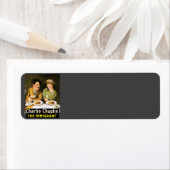 Étiquette Charlie Chaplin/Adresse de retour de l'immigrant (En situation)