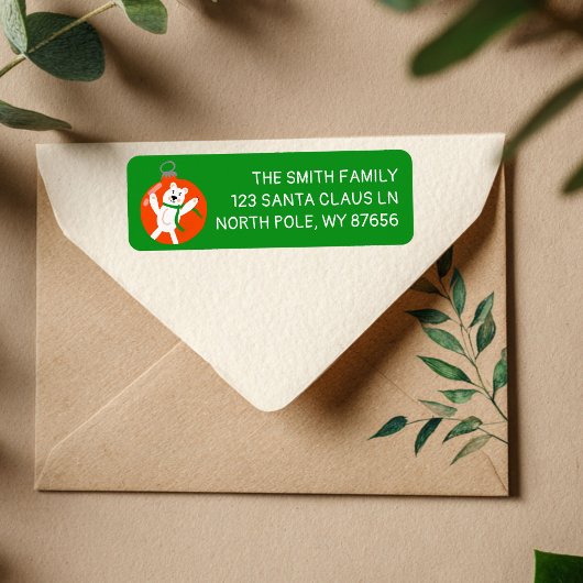 Étiquette Charmante PolarOurs Noël Ornement Noël Noël Noël F