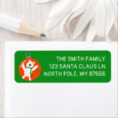 Étiquette Charmante PolarOurs Noël Ornement Noël Noël Noël F (En situation)