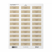 Étiquette Charme de Noël Retro Cosy (Feuille entière)