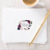 Étiquette Charme Lavande Purple Floral Mariage (En situation)