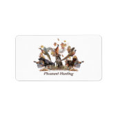 Étiquette Chasse aux faisans (Devant)