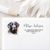 Étiquette Chasse de fin de saison - Black Lab - Labrador (En situation)