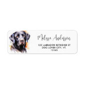 Étiquette Chasse de fin de saison - Black Lab - Labrador (Devant)