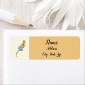 Étiquette Chat Brown Color Block Kitty Animal Kitty Kitten (En situation)