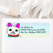 Étiquette Chat Chéri Kawaii (En situation)