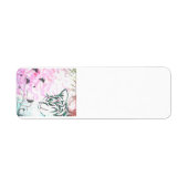 Étiquette Chat coloré (Devant)