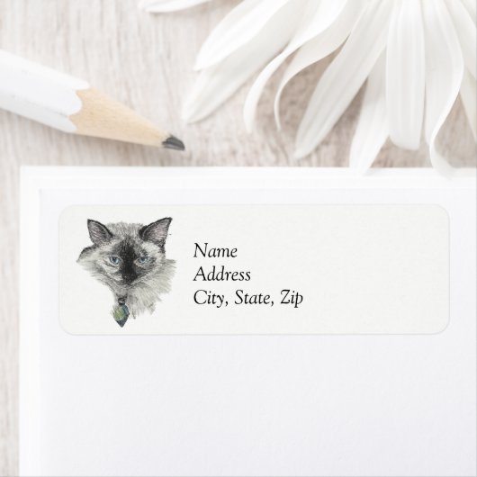 Étiquette Chat de Siamese (En situation)