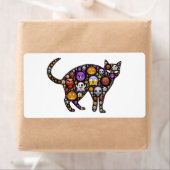 ÉTIQUETTE CHAT HALLOWEEN (En situation)