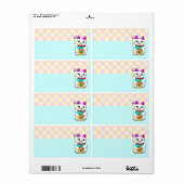 Étiquette Chat Maneki Neko Rave Mignon (Feuille entière)