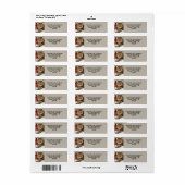 Étiquette Chat mignon (Feuille entière)