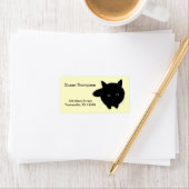 Étiquette Chat noir (En situation)