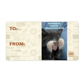 Étiquette Chat Smartmouth (Devant)