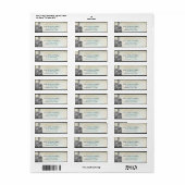 Étiquette Château de conte de fées rose rêveur mariage de li (Feuille entière)