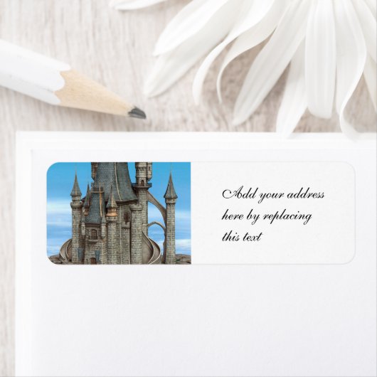 Étiquette Château de Fairy Tale (En situation)