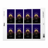 Étiquette Château d'Halloween (Feuille entière)