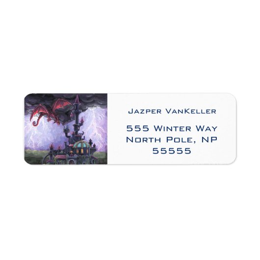 Étiquette Château du Dragon (Devant)