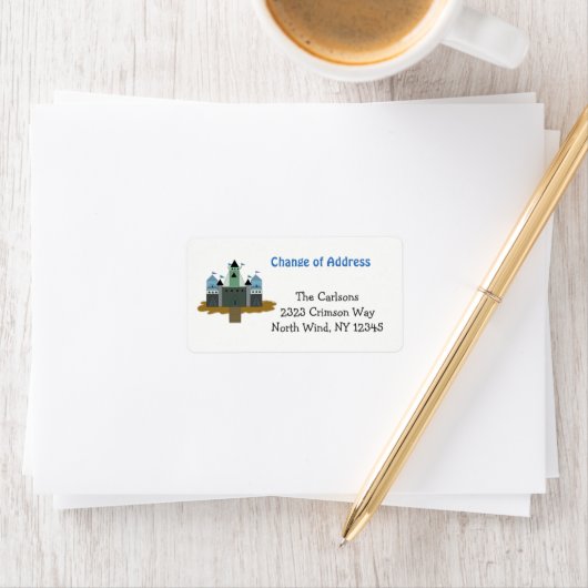 Étiquette Château magique (En situation)