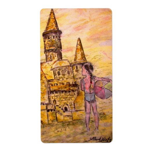 Étiquette Château Sandcastle géant (Devant)