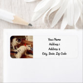 Étiquette Chatons et piano (En situation)