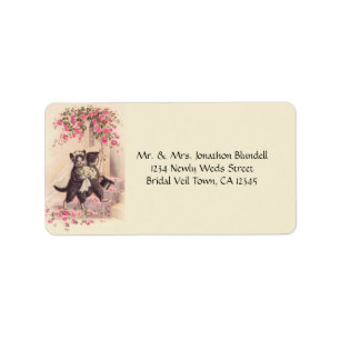 Étiquette Chats mariages Vintages
