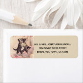 Étiquette Chats mariages Vintages (En situation)