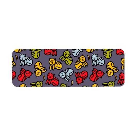 Étiquette Chats plus bananes (Devant)