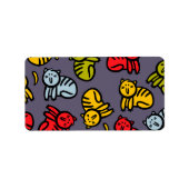 Étiquette Chats plus bananes (Devant)