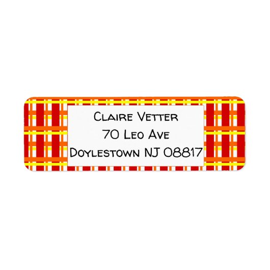 Étiquette Chaud (Devant)