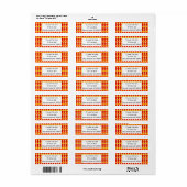 Étiquette Chaud (Feuille entière)