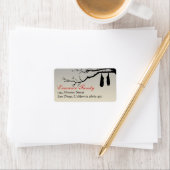 Étiquette Chauffage chauves branches nues pourrissement Hall (En situation)