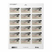 Étiquette Chauffage chauves branches nues pourrissement Hall (Feuille entière)