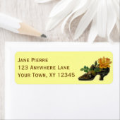 Étiquette Chaussure vintage (En situation)