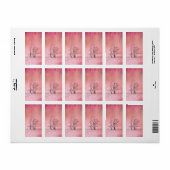 Étiquette Chaussures de ballet rose Adresse de retour Label (Feuille entière)