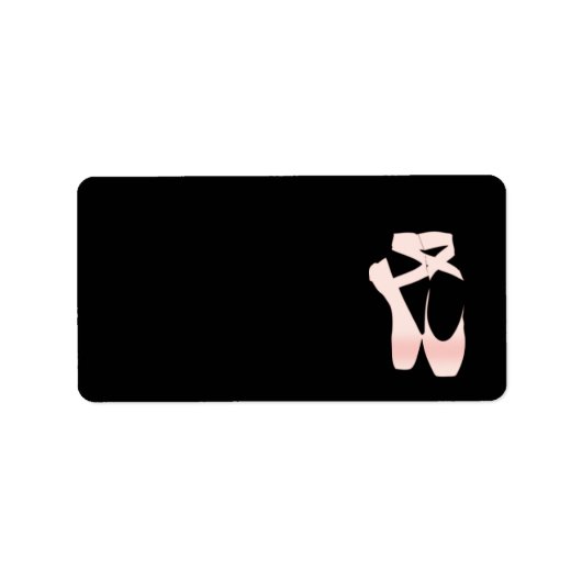 Étiquette Chaussures de Ballet Rose Gradient Doux (Devant)