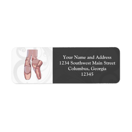 Étiquette Chaussures de ballets (Devant)
