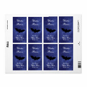 Étiquette Chauve-souris en pourpre Haze sorcières Potion Éti (Feuille entière)