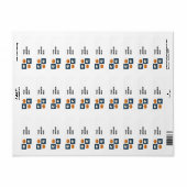 Étiquette Checks de Skulls et Pumkins (Feuille entière)