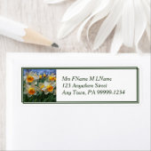 Étiquette Cheery Daffodiques (En situation)