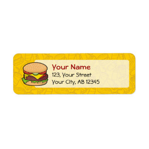Étiquette Cheeseburger