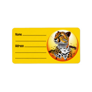 Étiquette Cheetah African Feline Wild Animal