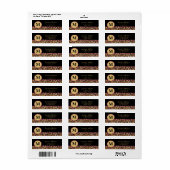 Étiquette Cheetah léopard rose imprimer adresse personnalisé (Feuille entière)