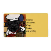 Étiquette Chef Affenpinscher (Devant)