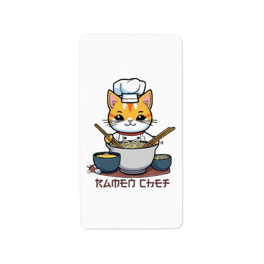 Étiquette Chef de Ramen (Devant)