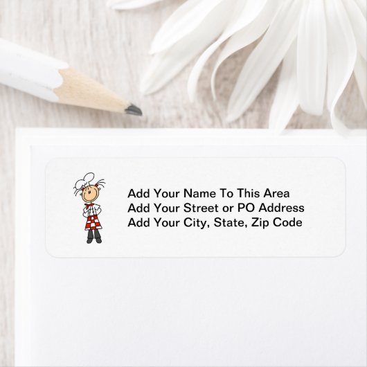 Étiquette Chef féminine (En situation)