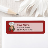 Étiquette Chef femme (En situation)